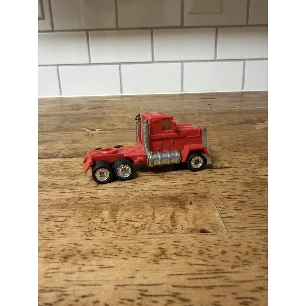 1988 Galoob Micro Machines Red Plastic Semi Truck Only 3 1/2” Collector Conditio